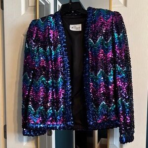 Lilli Diamond of California vintage sequin jacket